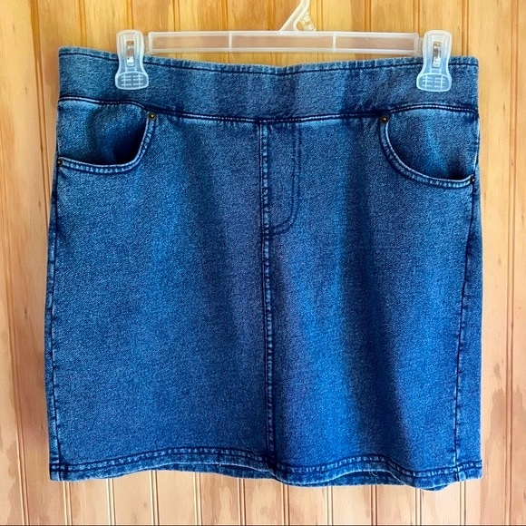 Z SUPPLY KNIT DENIM SKIRT - Picture 8 of 8